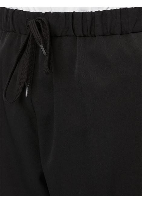 Pantaloni crop con coulisse in nero MM6 Maison Margiela - donna MM6 MAISON MARGIELA | SH0KA0023M35153900
